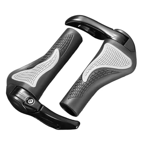 Manillar de bicicleta de carretera, agarre para manillar de bicicleta de montaña, antideslizante, 2 amortiguadores, cómodos y ergonómicos para el ciclismo de playa