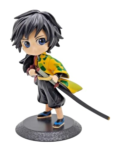 Image of Demon Slayer Kimetsu no Yaiba 6 inch in Action Figure| Lightweight Attractive Durable Toy Figures for Home Decors Office Desk and Study Table - Giyu Tomioka