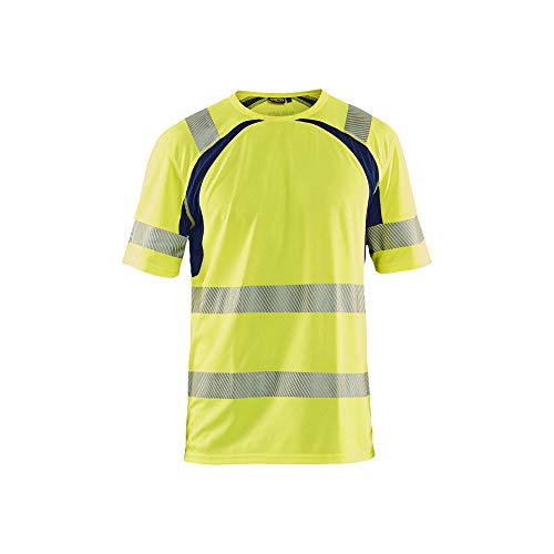 Camiseta UV de alta visibilidad Blaklader 3397 amarillo azul marino XS