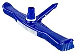20-Inch Plastic Pool Vacuum Brush | Perfect for Cleaning Your Pool Wall | Compatible with Standard Telescoping Poles | Light Weight with Strong Nylon Bristles