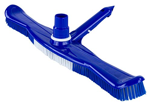 20-Inch Plastic Pool Vacuum Brush | Perfect For Cleaning Your Pool Wall | Compatible With Standard Telescoping Poles | Light Weight With Strong Nylon Bristles #TOP20