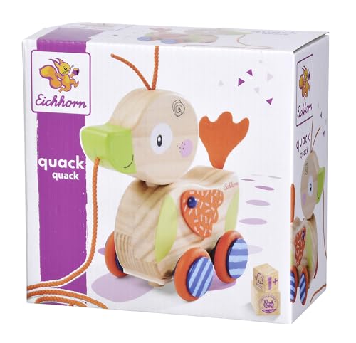 Peluche canard Eichhorn multicolore idée cadeau de naissance idéale
