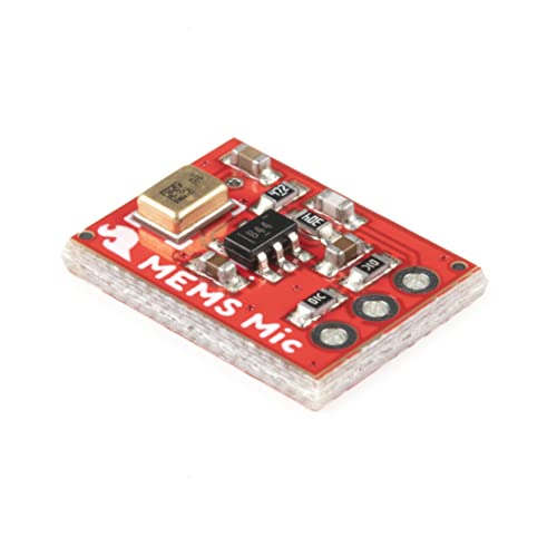 SparkFun Analog MEMS Microphone Breakout - SPH8878LR5H-1 - Omni-Directional Low Profile OpAmp Flush Mounted Microphone 2.3-3.6V Supply Voltage Signal-to-Noise Ratio 66dB/Pa