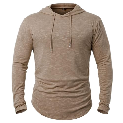 Sudaderas de hombre con capucha en color marrón talla L para el otoño 3