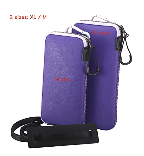 OneJoy Crossbody Phone Pouch with Clip on, Lightweight Neoprene Cell Phone Bag with Smooth Zipper, Inner Pocket & Strap - Image 3