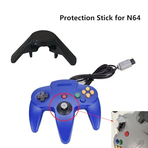 TEYOUYI Lot de 2 baguettes de protection pour manette Nintendo 64 Noir – vue 2
