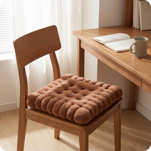 Coussin intérieur haut de gamme aspect biscuit rose avec finitions bords segmentés