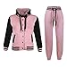 A2Z 4 Kids® Enfants Filles Survêtement - T.S B.B Plain Baby Pink & Black 7-8