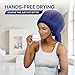 Granteva Hair Dryer Bonnet Attachment w/A Headband Integrated That Reduces Heat Around Ears & Neck - Blow Dryer Attachment for Hair Dryer, Speeds Up Drying Time