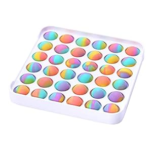 YOUR SUN Kleurrijke Push Pops Fidget Bubble Sensory Squishy Stress Reliever Autisme Behoeft Anti-Stress Pop-It Rainbow…