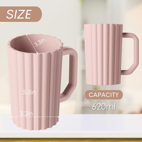 Image of Baby Bath Rinse Cup, Silicone Body Washing Rinser Cup with Easy Grip Handle (Sand)