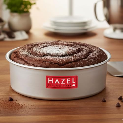 Hazel Food Grade Aluminium Round Shape Cake Mould, 7 Inch
