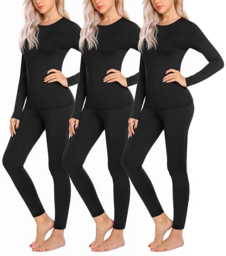 Ekouaer 3 Sets Thermal Underwear for...