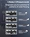 MySmile LP221 UVC Sterilizable Cordless Water Flossers for Teeth 335ML Portable OLED Display Dental Flosser with 4 Modes 8 Jet Tips and a Storage Pouch for Home and Travel (Midnight Black)