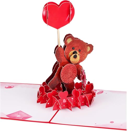 Pop Up Valentine Cards 3D Valentines Day Cards for Her Him Love Pop Up Card Valentine Gifts Valentines Day Card for Girlfriend Boyfriend Husband Wife