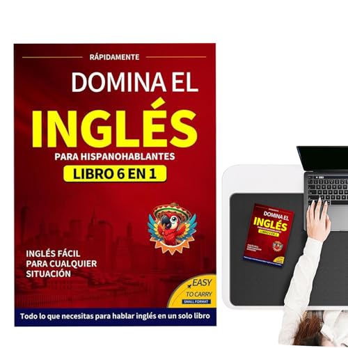 Libro para Aprender Inglés - Libro De Gramática Y Diccionario De Inglés Para Principiantes,Diccionario De Aprendizaje Fácil Para Escuela Hogar Mujeres Viajes En El Extranjero Hombres Cumpleaños Negoci