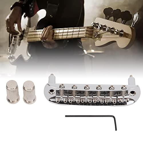 Pont de guitare électrique, fixation ferme de cordier de guitares pour Jazzmaster(Argent) - Les Beatles, Paul McCartney, John Lennon, RIngo Starr, George Harrison Pont de guitare électrique, fixation ferme de cordier de guitares pour Jazzmaster(Argent) – Image 6