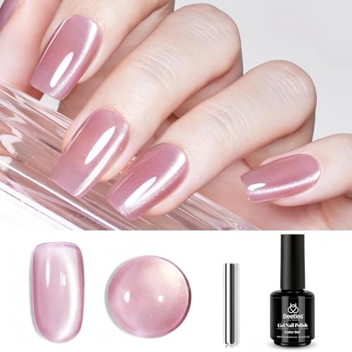 Esmalte de uñas gel efecto ojo de gato 15 ml rosa miniatura 1