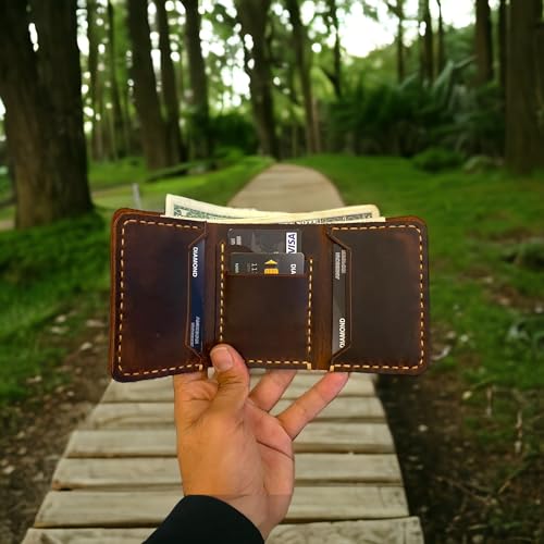 Handmade Trifold Wallet, Trifold Wallet, Leather Trifold Wallet For Men, Trifold Mens Wallet, Bifold Wallet, Leather Wallet, Wallet for Men, Gift for Men, Gift For Him3