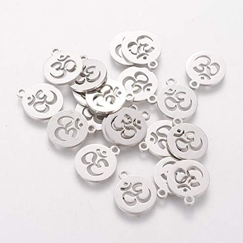 DanLingJewelry 10pcs 304 Stainless Steel Dog Paw Print Charm Doggy Cat Animal Footprint Pendant for DIY Crafting Jewellery Findings