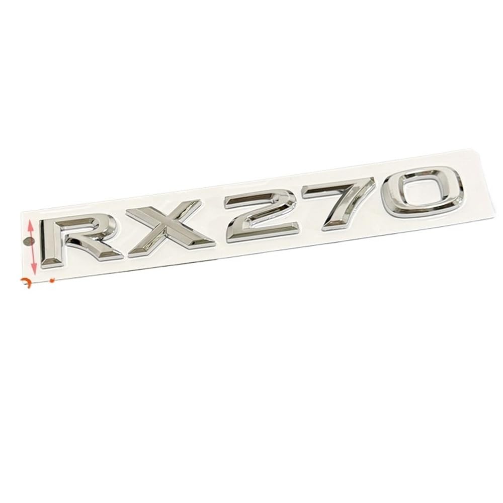 YTQMoreBNZ YYDStes Chrome Glossy Black ABS RX200t RX270 RX300 RX350 RX450h RX450hL HYBRID EmblemCompatible With LEXUS Car Trunk Trunk Rear Logo Sticker