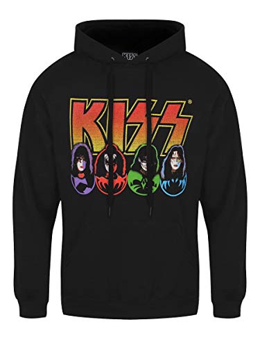 KISS Unisex Pullover Hoodie Logo, Faces & Icons