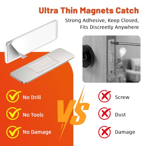 Jiayi 6 Pack Magnetic Door Catch Adhesive Cabinet Door Magnets for Closure by Jiayi - Used condition - Image 5