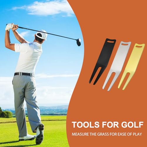 TIANQUXNGI 8Pcs Golfs Green Divot Fork Curved Spit Golfs Green Accessory Metal Bending Golfs Divot Repair Tool Set Golfs Divot Tool - Image 2
