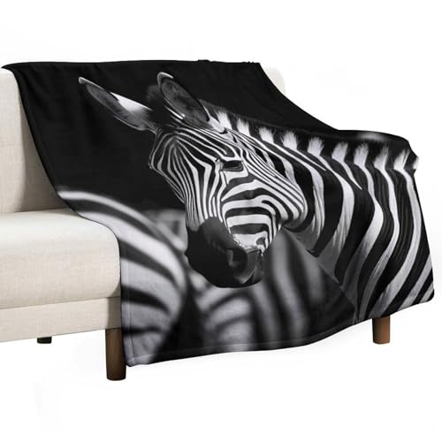 Couverture en flanelle de qualité supérieure motif zèbre chic - 2
