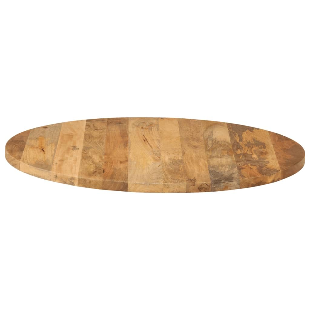 vidaXL Tablero de Mesa Redondo Madera Maciza de Mango Ø 70x2,5 cm, Superficie de Mesa, Tablero de Mesa de Madera, Tablero de Mesa de Centro