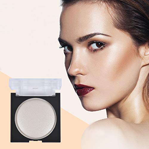 Oblher B Face Shimmer Highlighter Natural Face Glow Highlighter Makeup Shiny White Powder Hypoallergenic Long-Lasting Makeup Sweat-Proof And Waterproof 2.7 Oz E9503-01 #TOP5