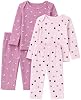 Jecson Conjuntos de Bebé Niña Ropa para Bebé 4 Piezas Conjunto de Sudadera 3-24M 2