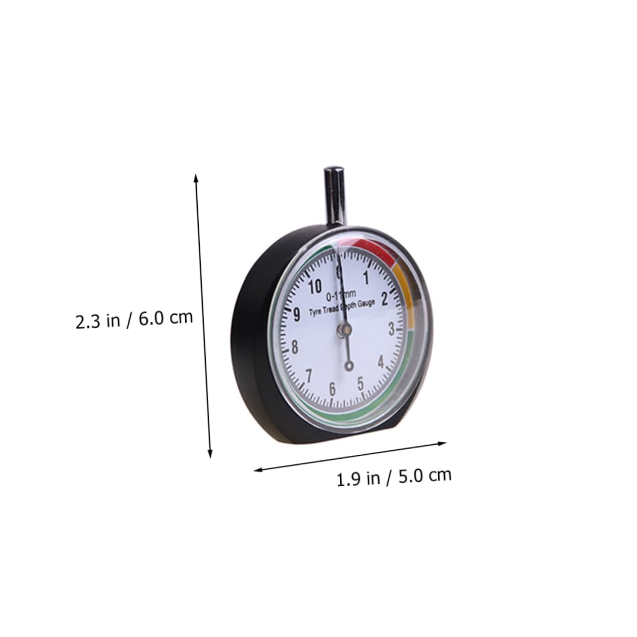 Ciieeo 2pcs Tyre Depth Ruler for Car Auto Tire Tread Depth Gauge Tire Gage Sturdy