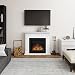 Chimenea eléctrica TAGU Larsen con Fuego Eléctrico Powerflame de 23 pulgadas, 1500W,...