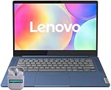 Lenovo IdeaPad Slim 3 Chromebook 14" Touchscreen Laptop, 4GB RAM 64GB SSD, MediaTek Kompanio 520 Processor (8-Core), FHD 1920 x 1080 IPS Display, Chrome OS, SageNova Earphones, Abyss Blue