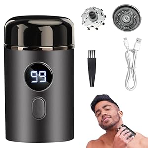 Xerteam Mini Rasierer Elektrisch, Tragbarer Mini Rasierer Herren Elektrisch, Stumm Wasserdichter Multifunktionaler Elektrorasierer, Easy Trim-Rasierers Intimbereich Rasierapparat und USB Rechargeable