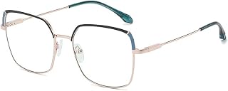 laureles Fashion Womens Reading Glasses Blue Light Blocking Vintage Metal Frames Computer Readers Female (C1, 1.25, multiplier_x)