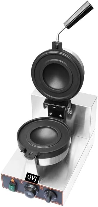 Electric Waffle Ice Cream Maker - UFO Burger & Gelato Panini Press Machine, Non-Rotating Sandwich Maker for Delicious Treats and Desserts at Home