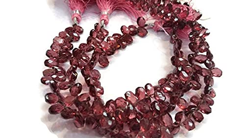 Garnet Rhodolite briolette haut de gamme pierres naturelles taillées
