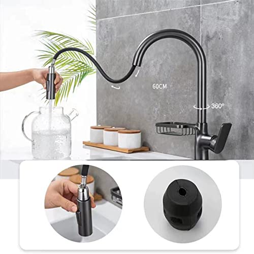 Robinet de cuisine avec pulvérisateur rétractable et mitigeur d'évier - 8