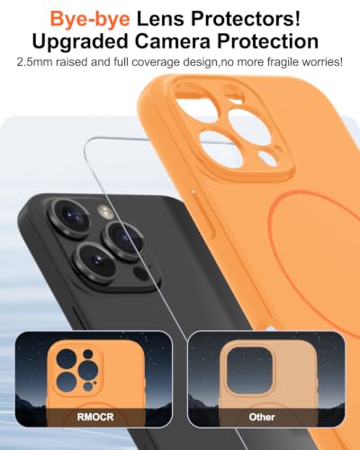 Image of Magnetic for iPhone 16 Pro Max Case,Shockproof Matte Cover,Orange