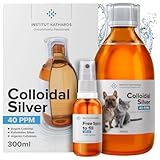 Flacon & Spray Argent Colloïdal Anti Démangeaison Tout-en-1 pour Chien &...