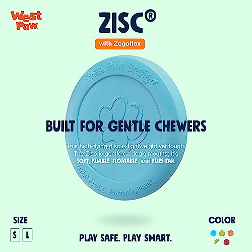 West Paw Zogoflex Zisc Dog Flying Disc High Flying Aerodynamic Disc for Dogs Puppy  Lightweight Floatable Disc for Fetch Tug of War Catch Play  Doubles As Foodwater Bowl Large 85 Aqua Blue  Cucciolini Doodles West paw zogoflex zisc dog flying disc high flying aerodynamic disc for dogs puppy  lightweight floatable disc for fetch tug of war catch play  doubles as foodwater bowl large 8 5 aqua blue   cucciolini doodles