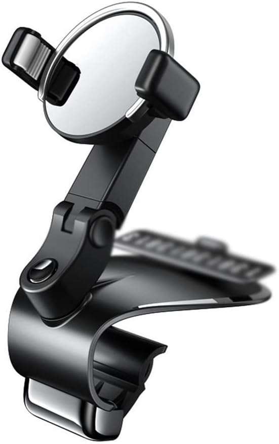 Rotating Mobile Phone Holder Dashboard Rearview GPS Navigation with Parking Number Plate