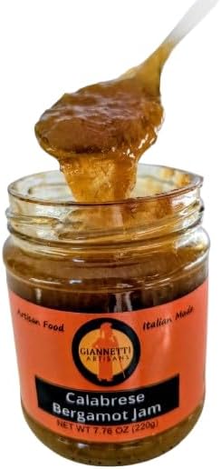 Giannetti Artisans Calabrese Bergamot Jam - Imported from Calabria, Italy - 7 oz Jar (Single)