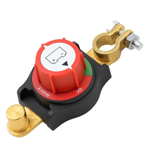 DUSCOKE Top Post Battery Disconnect Master Switch, 12-48V Heavy Duty ...