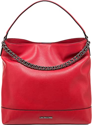 Sac cabas rouge Love Moschino Easy Chain aux finitions luxe