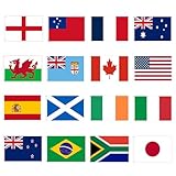 Large application : nous pouvons utiliser ces drapeaux colorés pour décorer nos fêtes et lieux de rassemblement, tels que la maison, le jardin, le bar, le club, l'école, etc. Ou emmenez-les au stade pour participer au jeu pour encourager votre équipe préférée, ces drapeaux sont les meilleurs accessoires d'encouragement.