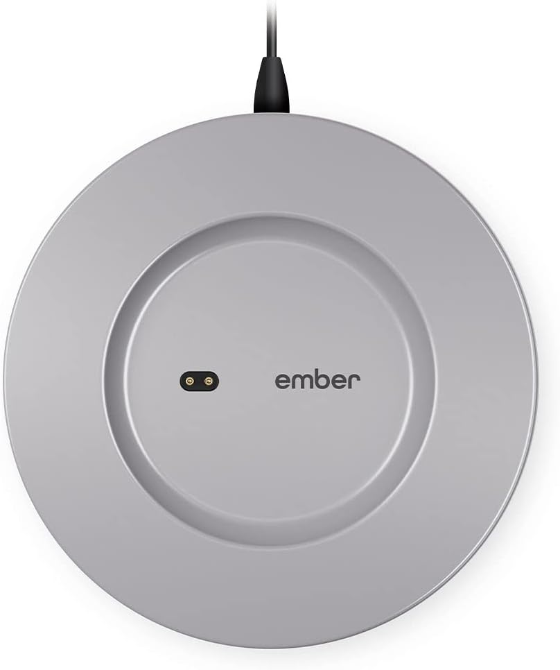 Ember Charging Coaster 2, Wireless Charging for Use with Ember Temperature Control Smart Mug, Gray
