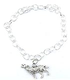 ca. 22 cm lang schmuck-stadt Wolf Armband Silber-Farben Tier wild